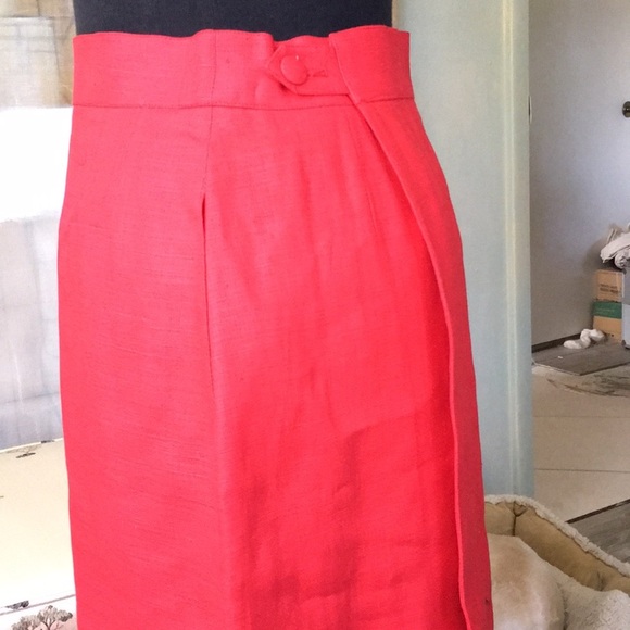 EUC Vtg Hermès Linen Wrap Skirt - Picture 5 of 8